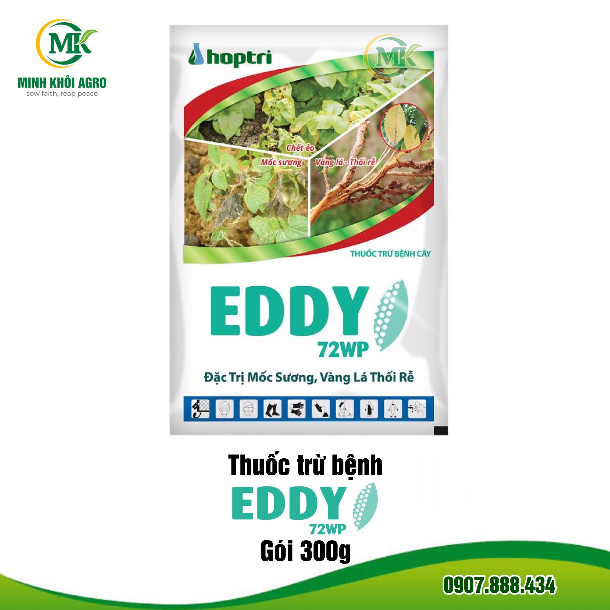 Thuốc trừ bệnh Eddy 72WP - Gói 300g